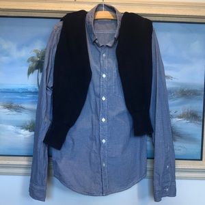 Hollister button down gingham check